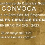 Admisión del Programa de MAESTRÍA EN CIENCIAS SOCIALES