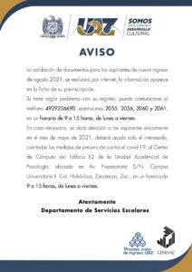 ¡Aviso! , validación de documentos